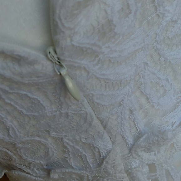 You are not alone white lace dress sz M - Picture 9 of 12